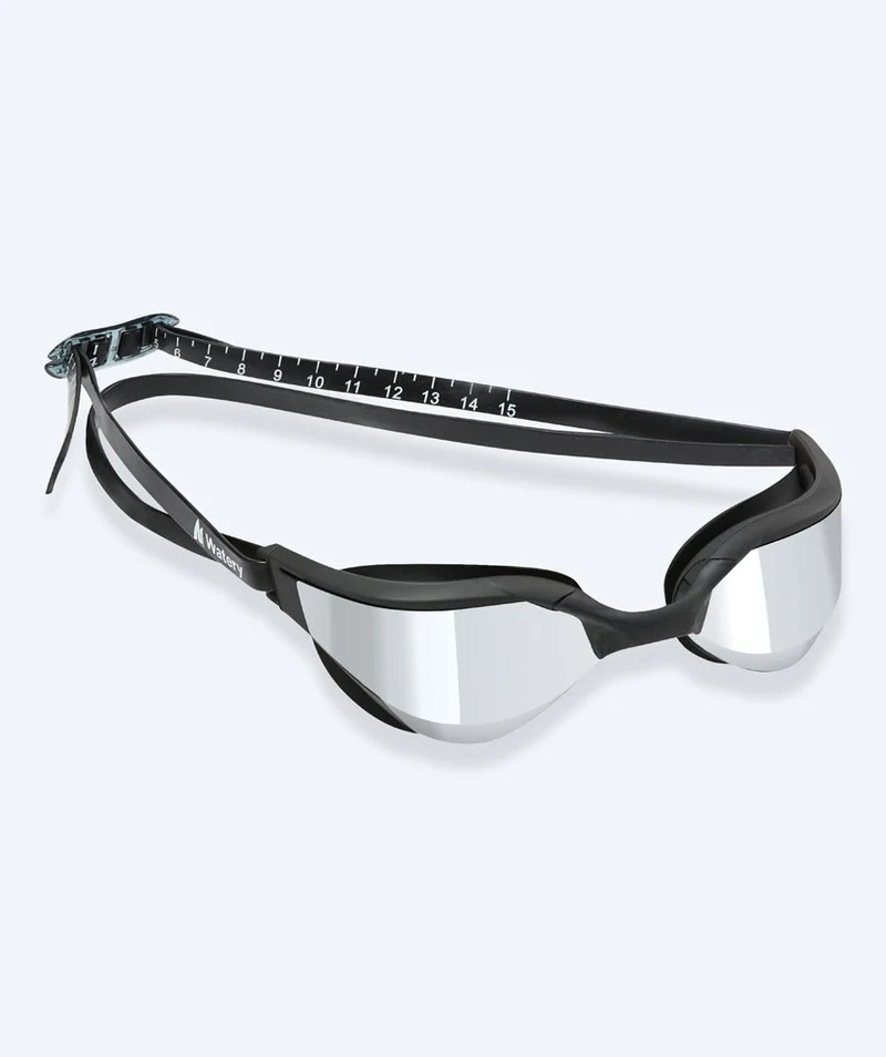 Watery Schwimmbrille - Instinct Ultra Mirror - Schwarz/Silber