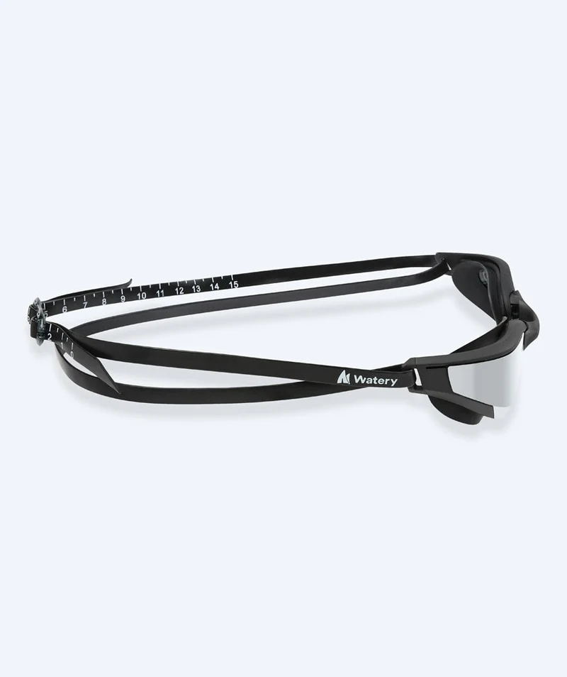 Watery Schwimmbrille - Instinct Ultra Mirror - Schwarz/Silber
