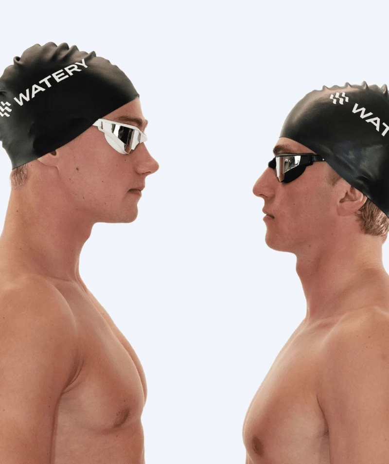 Watery Schwimmbrille - Instinct Ultra Mirror - Schwarz/Silber