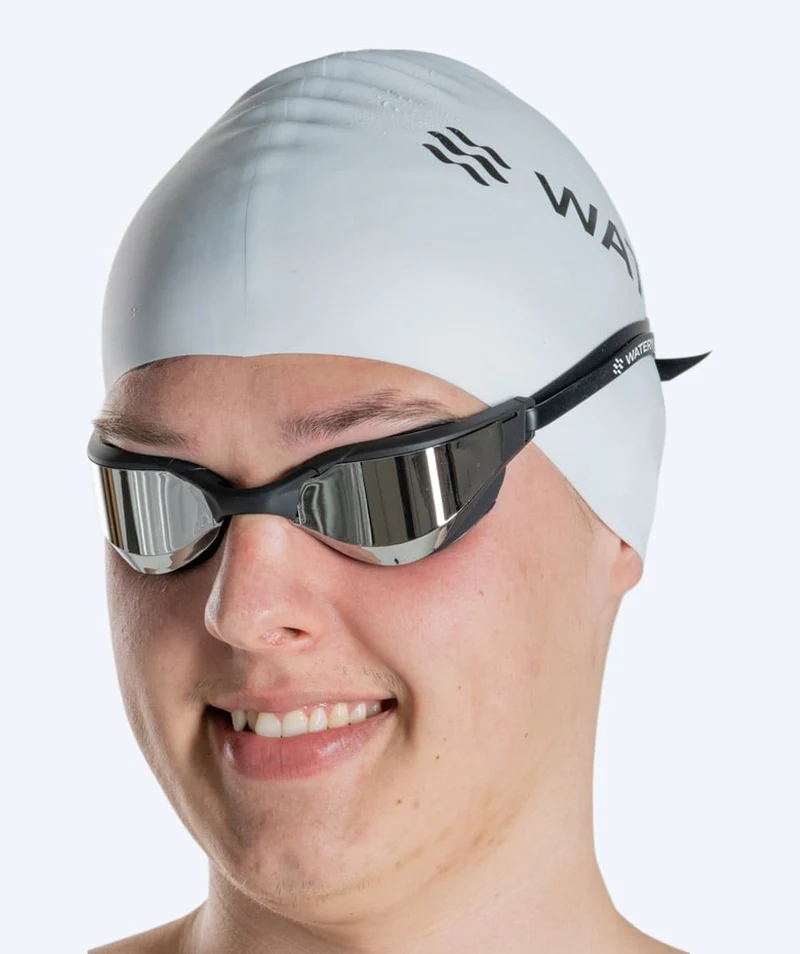 Watery Schwimmbrille - Instinct Ultra Mirror - Schwarz/Silber
