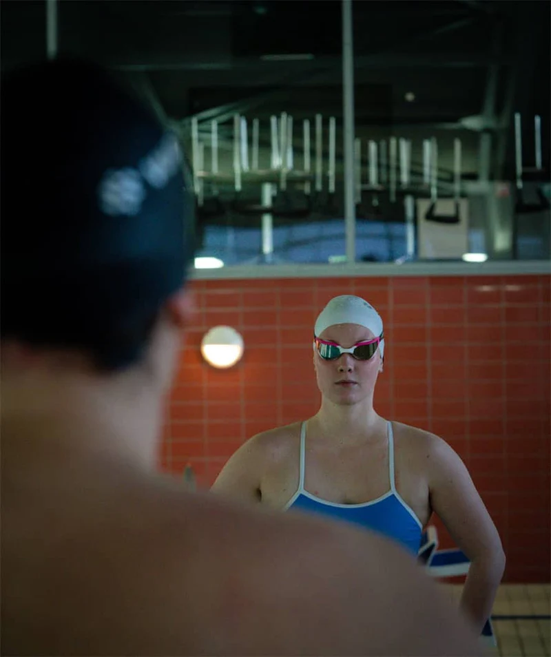 Watery Schwimmbrille - Instinct Ultra Mirror - Schwarz/Silber