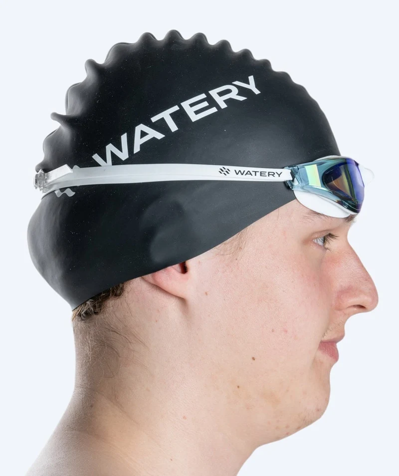 Watery Schwimmbrille - Instinct Mirror - Weiß/Blau