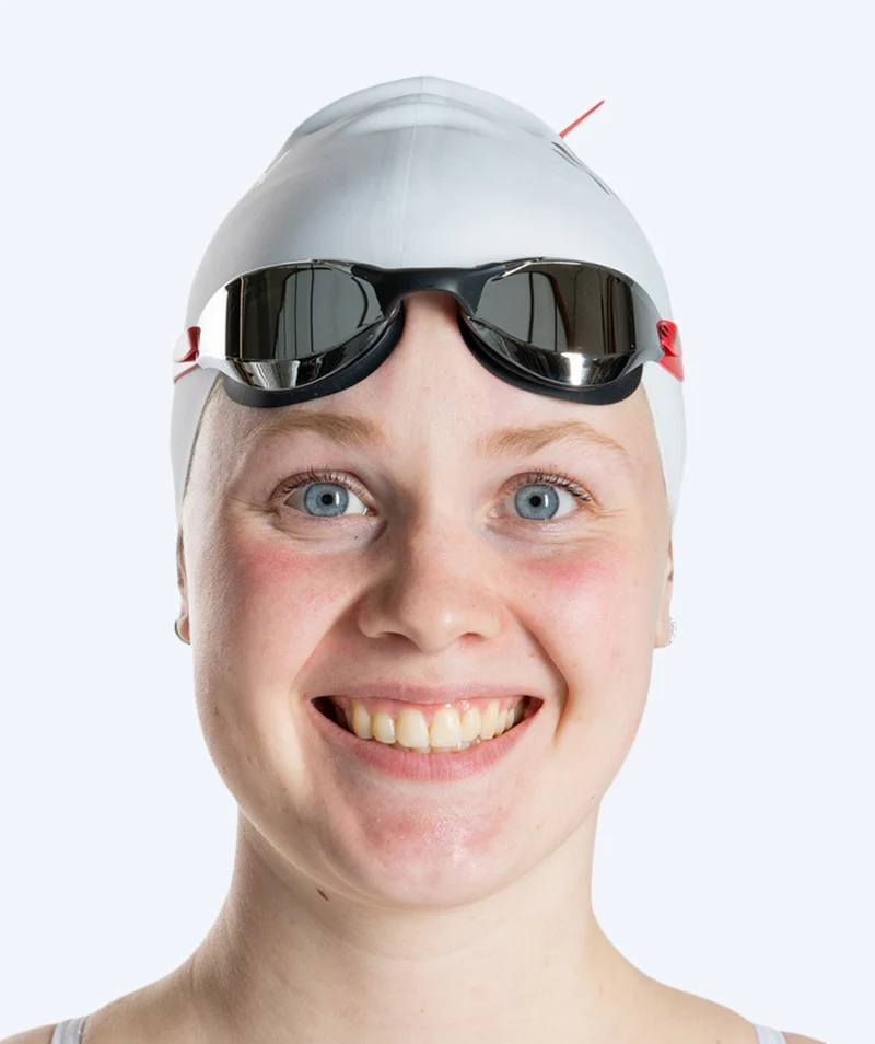 Watery Schwimmbrille - Instinct Mirror - Rot/Silber