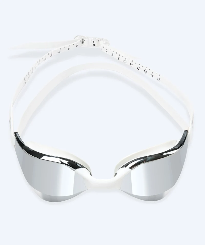 Watery Schwimmbrille - Instinct Mirror - Weiß/Silber