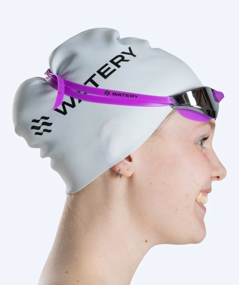Watery Schwimmbrille - Instinct Mirror - Lila/Silber