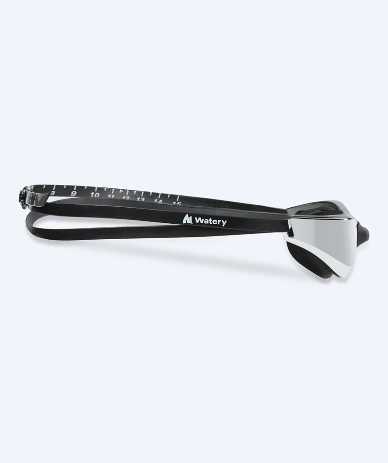 Watery Schwimmbrille - Instinct Mirror - Schwarz/Silber