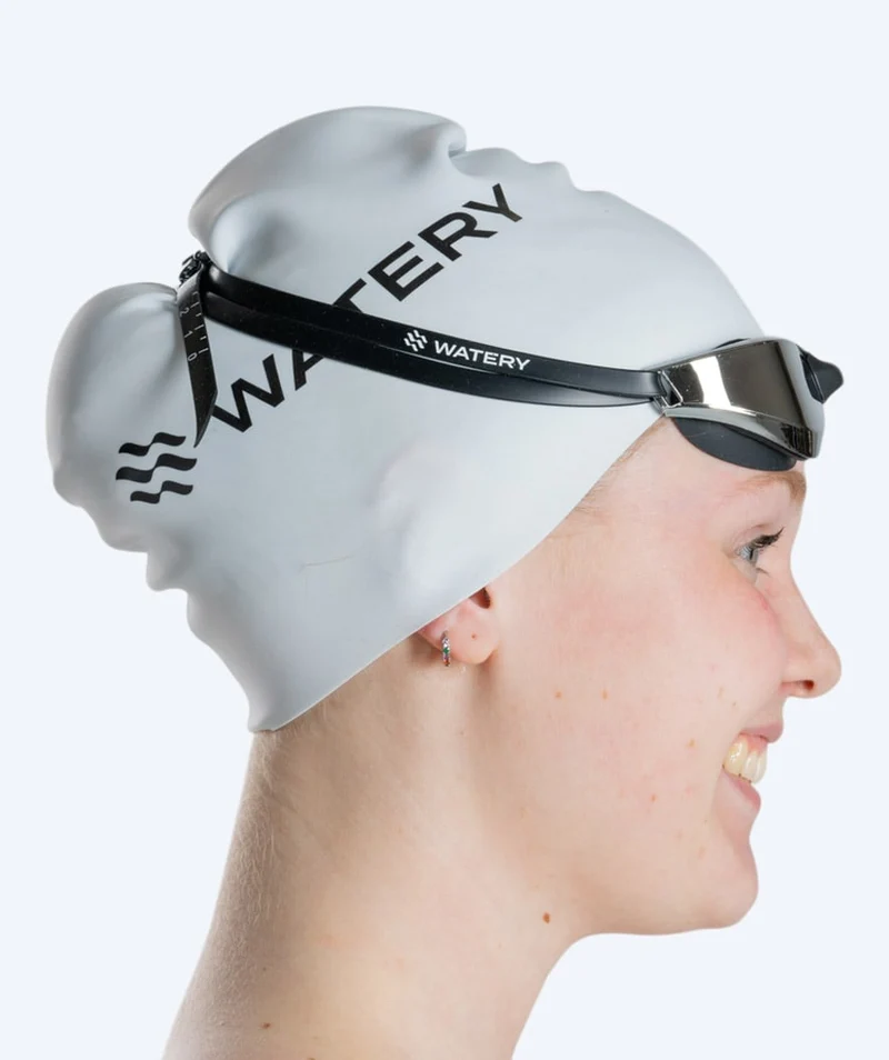 Watery Schwimmbrille - Instinct Mirror - Schwarz/Silber