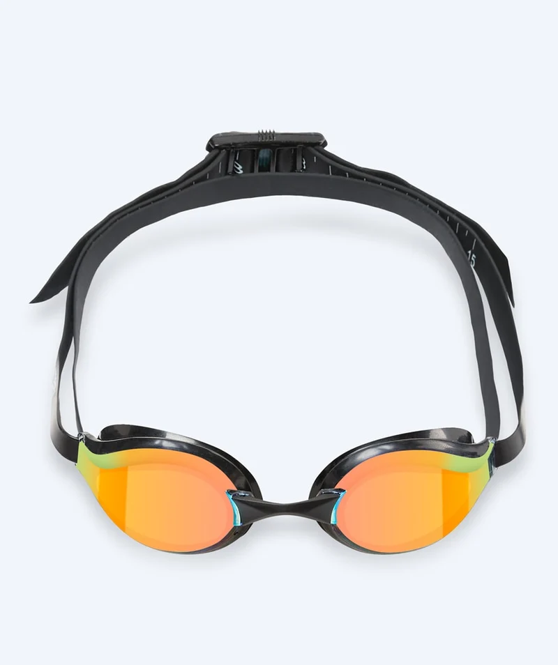 Watery Elite Schwimmbrillen - Poseidon Mirror - Schwarz/Gold