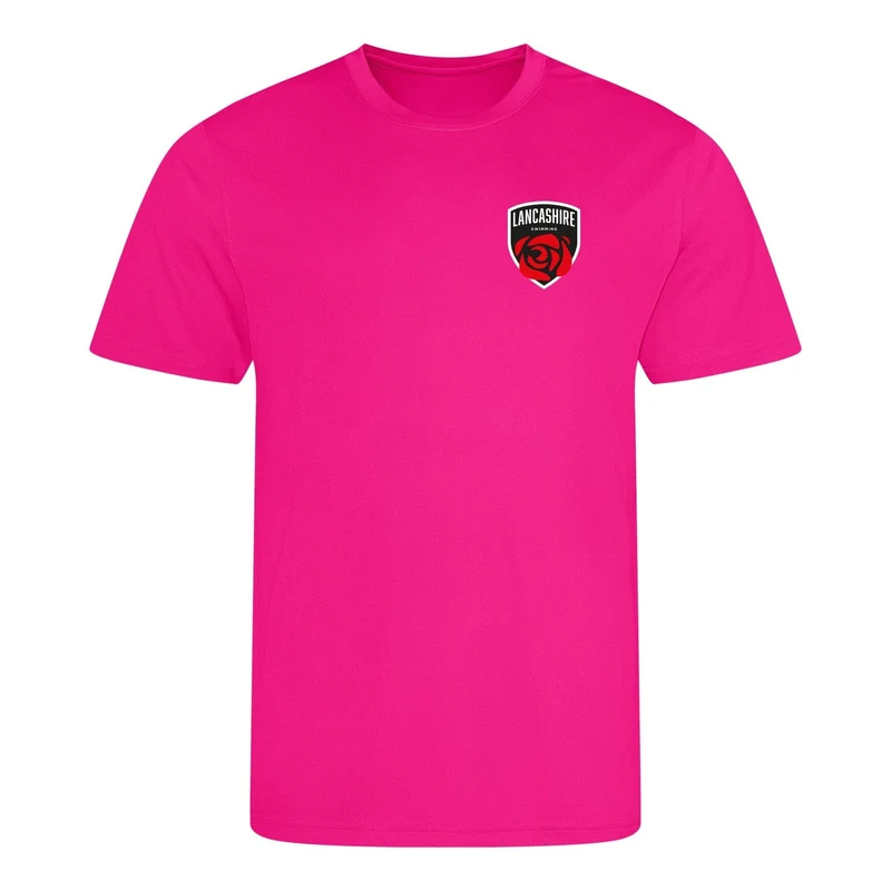 Lancashire County ASA County Championships 2025 T-Shirt - Hyper Pink