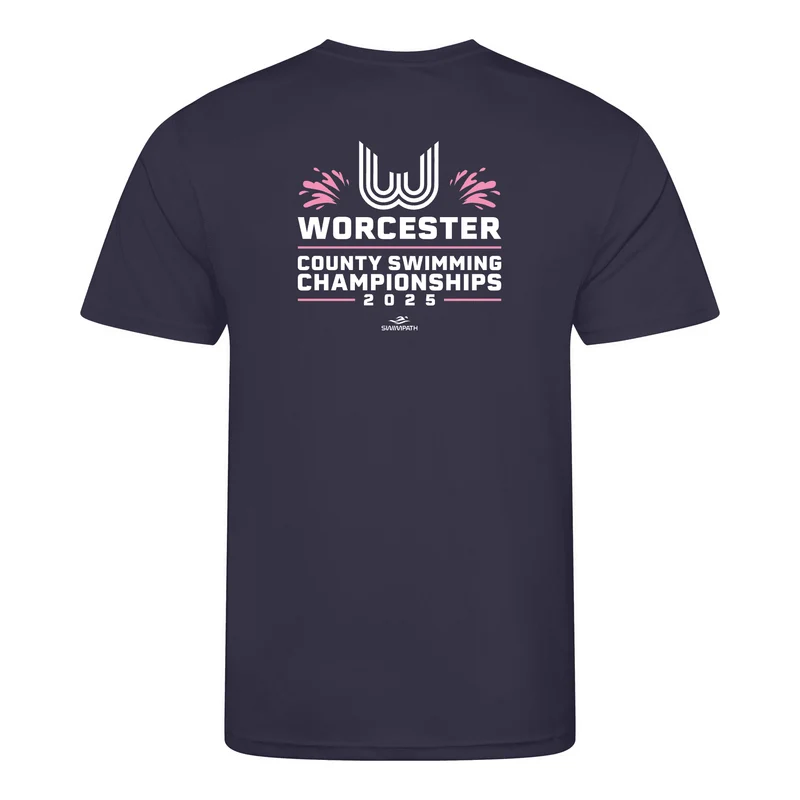 Worcester County ASA County Championships 2025 T-Shirt - Oxford Navy