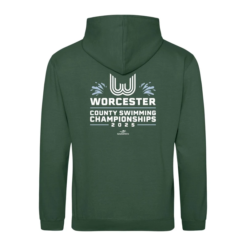 Worcester County ASA County Championships 2025 Hoodie - Bottle Green