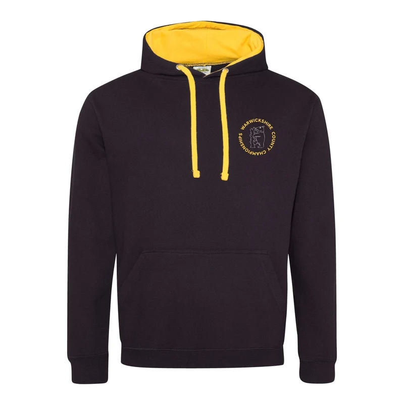 Warwickshire County Championships 2025 Hoodie - Jet Black/Gold