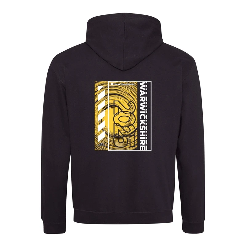 Warwickshire County Championships 2025 Hoodie - Jet Black/Gold