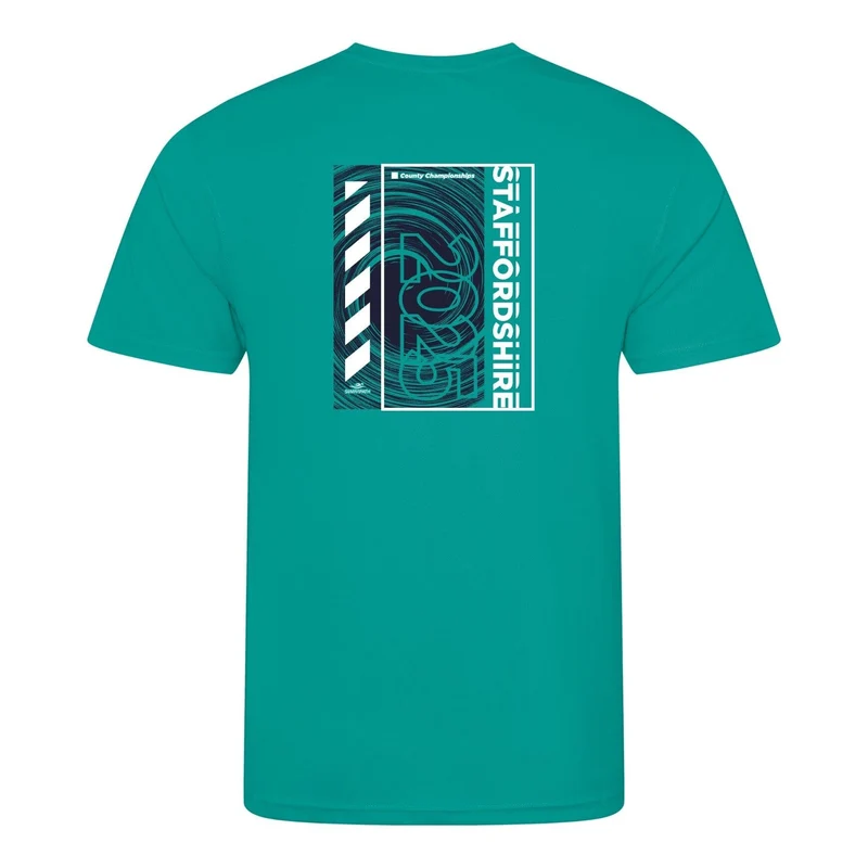 Staffordshire County ASA County Championships 2025 T-Shirt - Turquoise