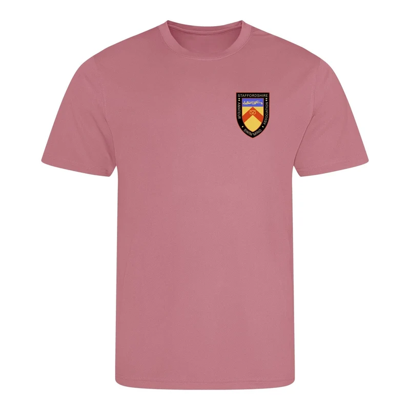 Staffordshire County ASA County Championships 2025 T-Shirt - Dusty Pink