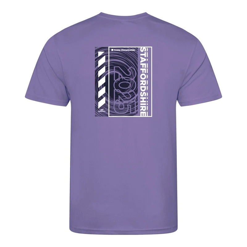 Staffordshire County ASA County Championships 2025 T-Shirt - Digital Lavender