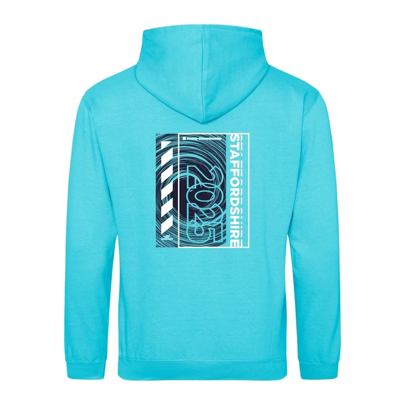 Staffordshire County ASA County Championships 2025 Hoodie - Turquoise Surf