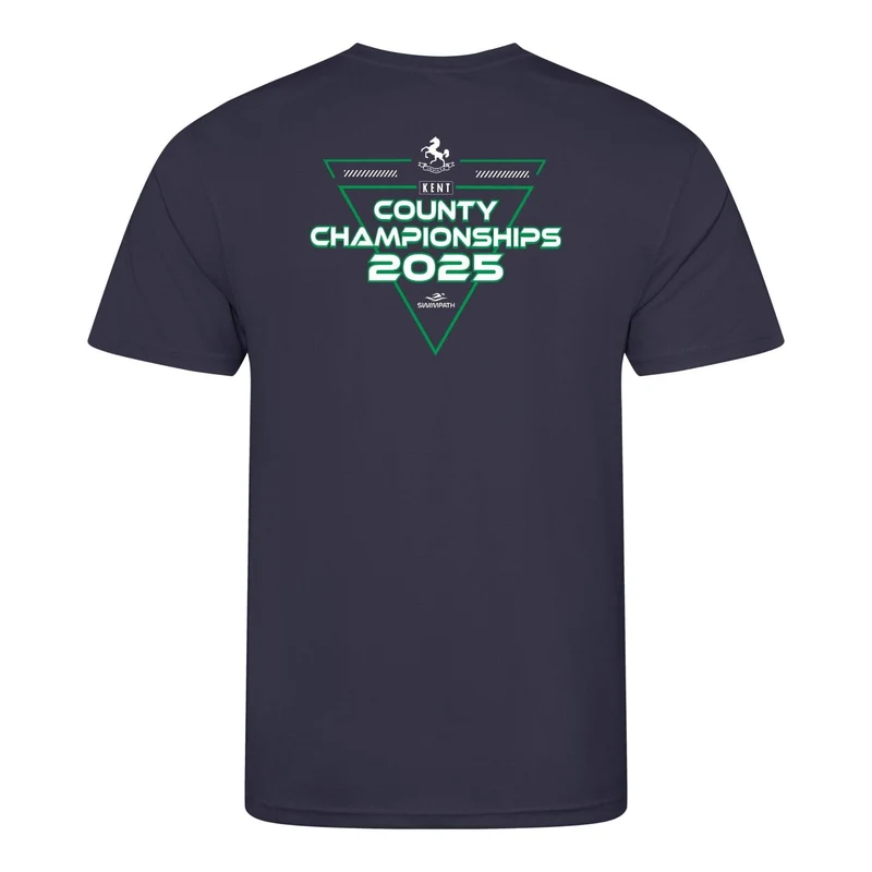 Kent County ASA County Championships 2025 T-Shirt - Oxford Navy