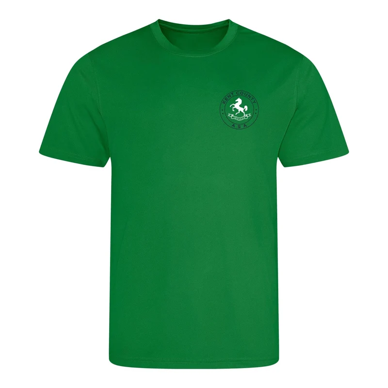 Kent County ASA County Championships 2025 T-Shirt - Kelly Green