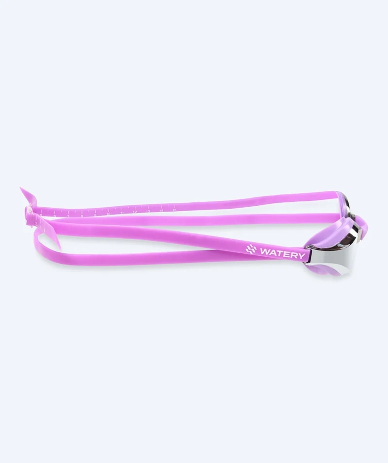 Watery Elite Schwimmbrillen - Poseidon Mirror - Lila/Silber