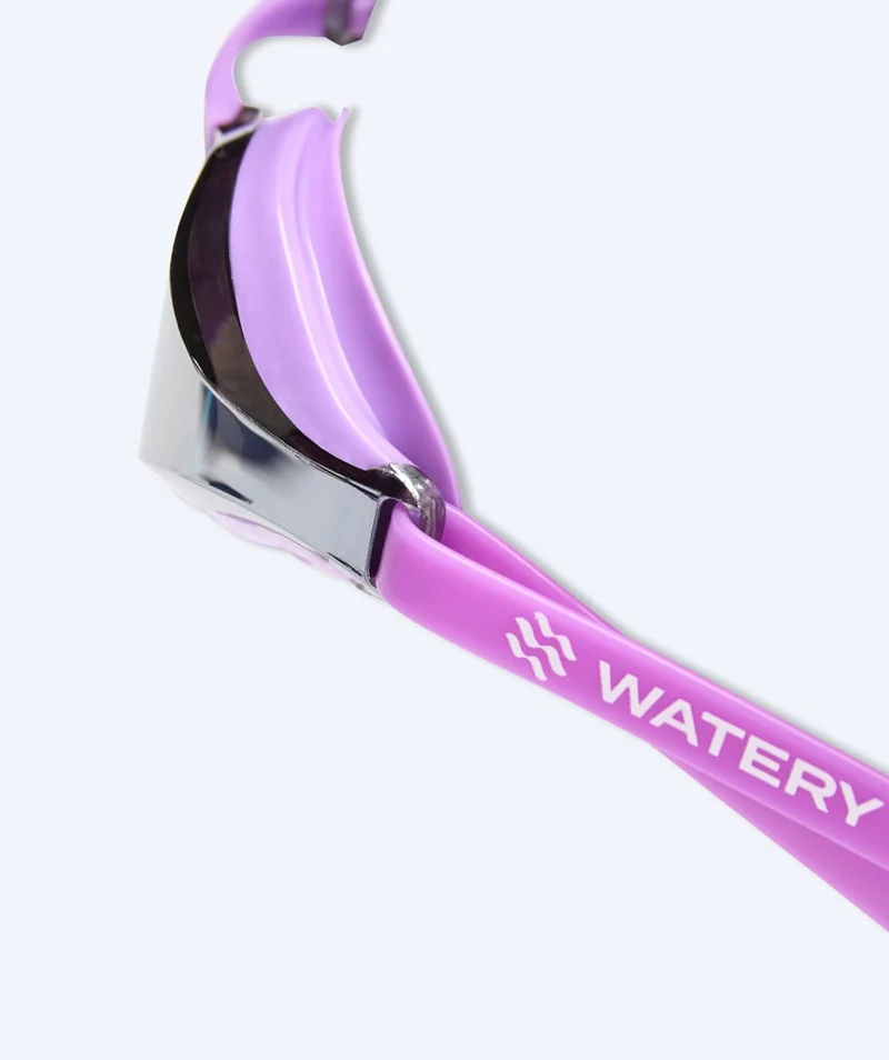 Watery Elite Schwimmbrillen - Poseidon Mirror - Lila/Silber
