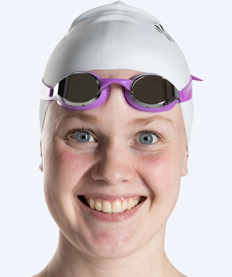 Watery Elite Schwimmbrillen - Poseidon Mirror - Lila/Silber