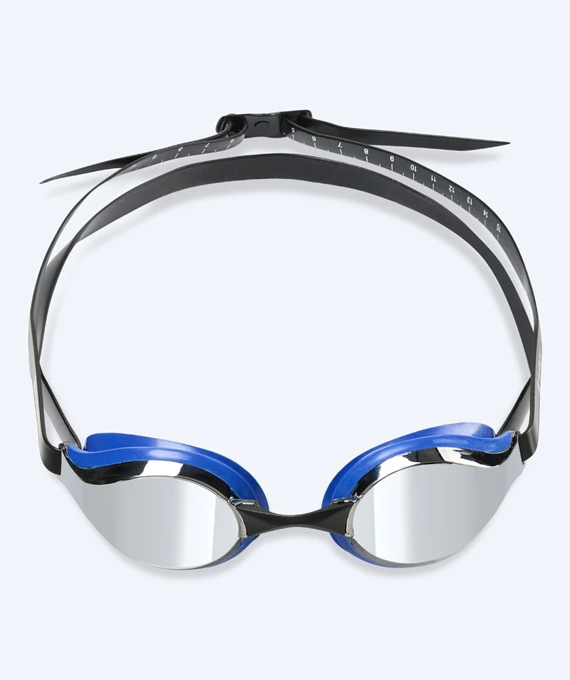 Watery Elite Schwimmbrillen - Poseidon Mirror - Blau/Silber