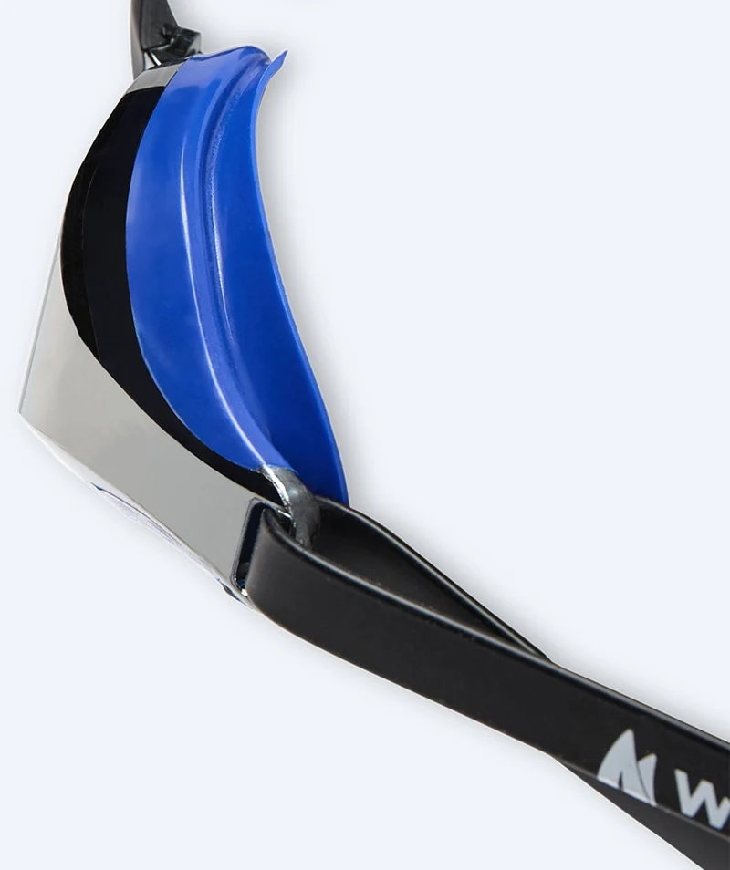 Watery Elite Schwimmbrillen - Poseidon Mirror - Blau/Silber