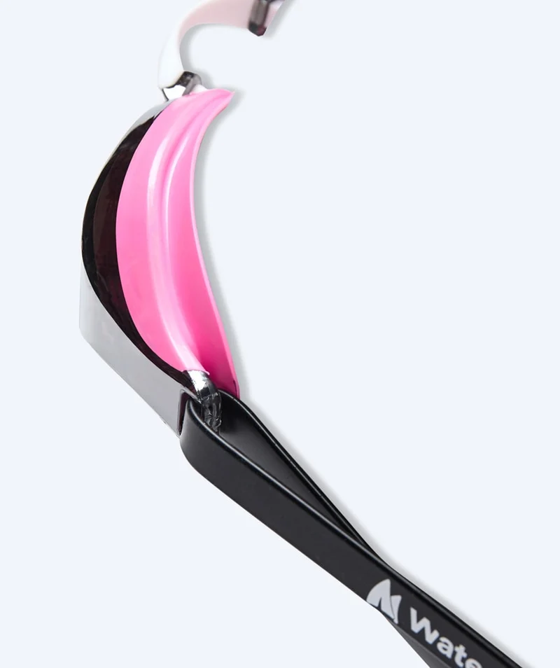 Watery Elite Schwimmbrillen - Poseidon Mirror - Rosa/Silber