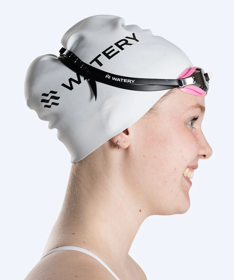 Watery Elite Schwimmbrillen - Poseidon Mirror - Rosa/Silber