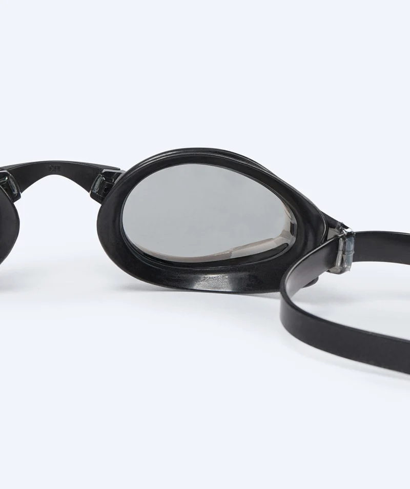 Watery Elite Schwimmbrillen - Poseidon Mirror - Schwarz/Silber