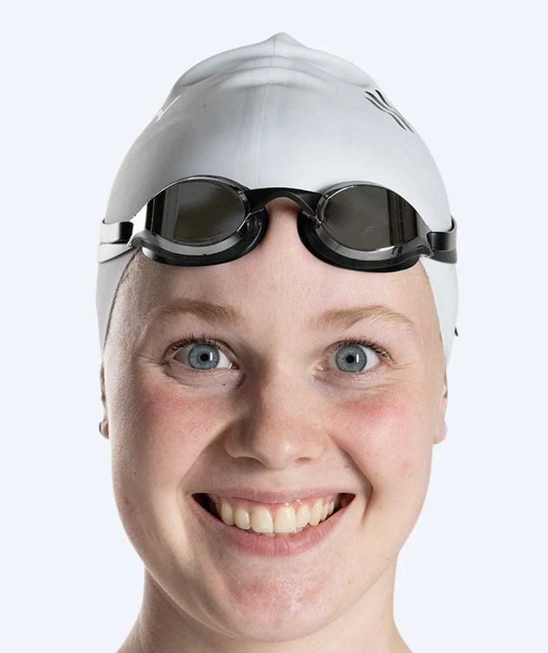 Watery Elite Schwimmbrillen - Poseidon Mirror - Schwarz/Silber