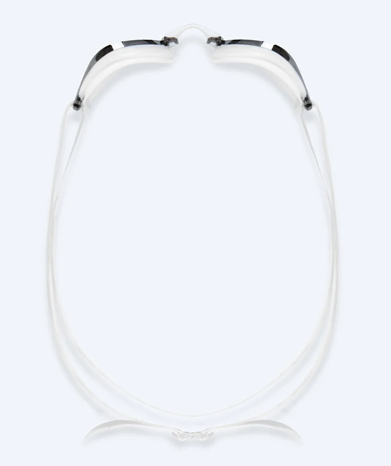 Watery Elite Schwimmbrillen - Poseidon Mirror - Weiß/Silber