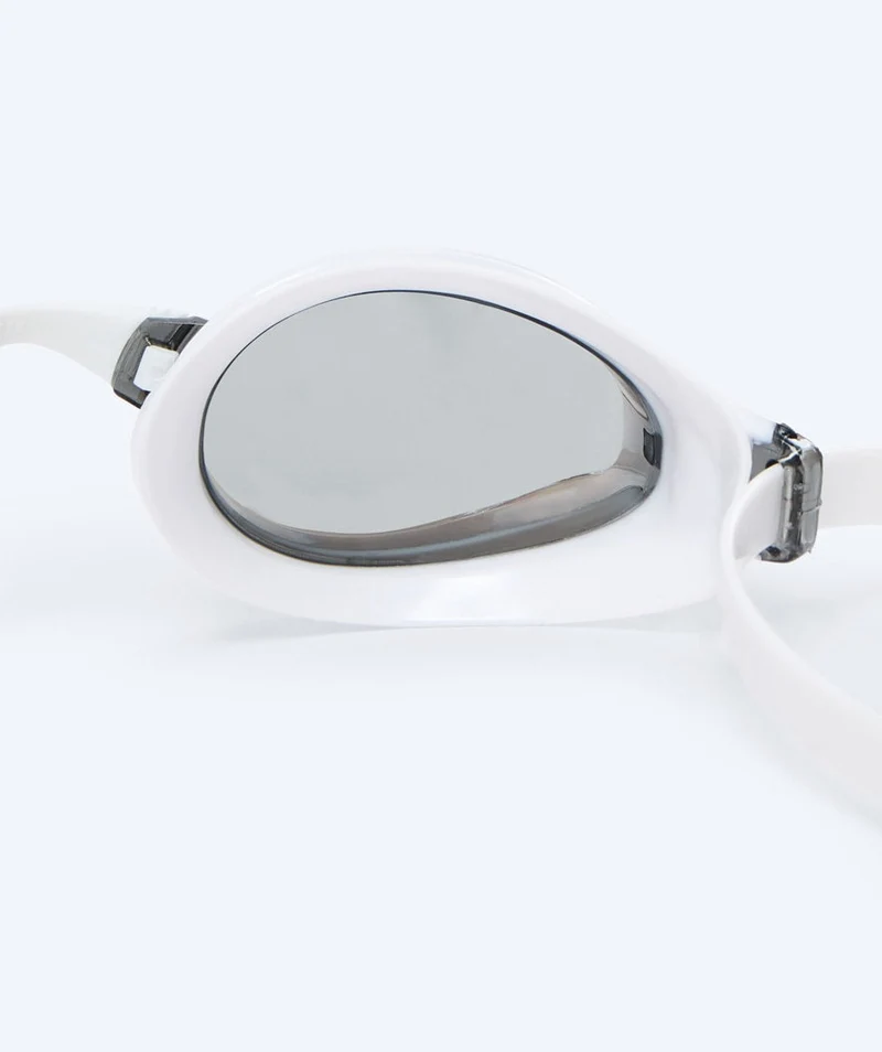 Watery Elite Schwimmbrillen - Poseidon Mirror - Weiß/Silber