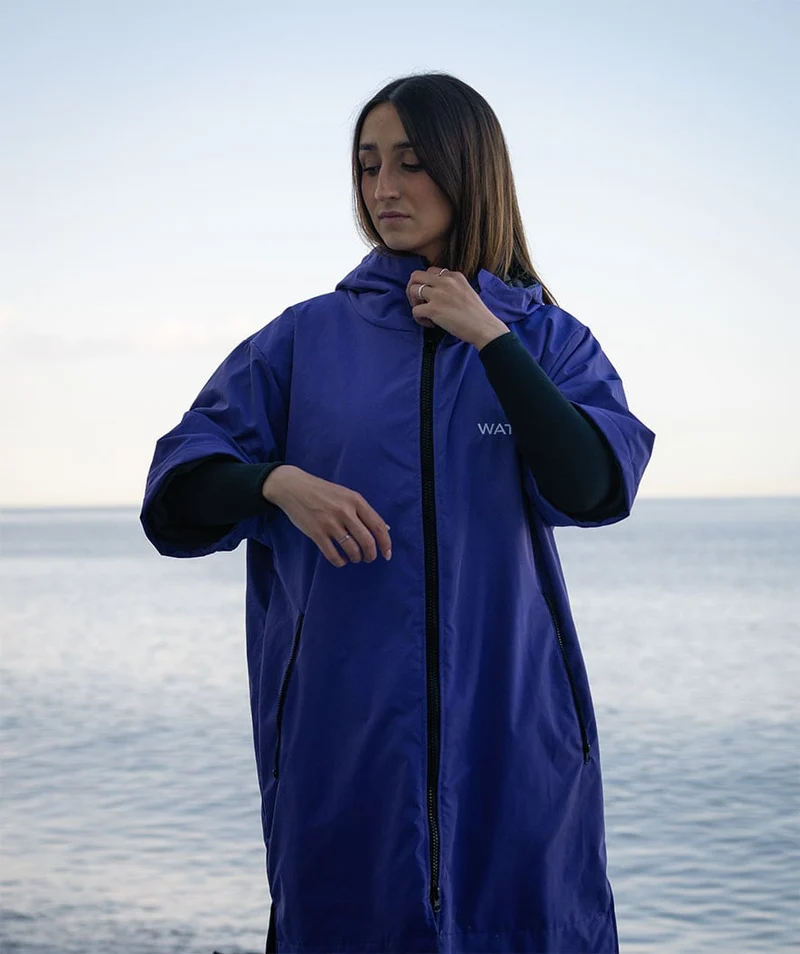Watery Surf Poncho - Waterproof - Lila