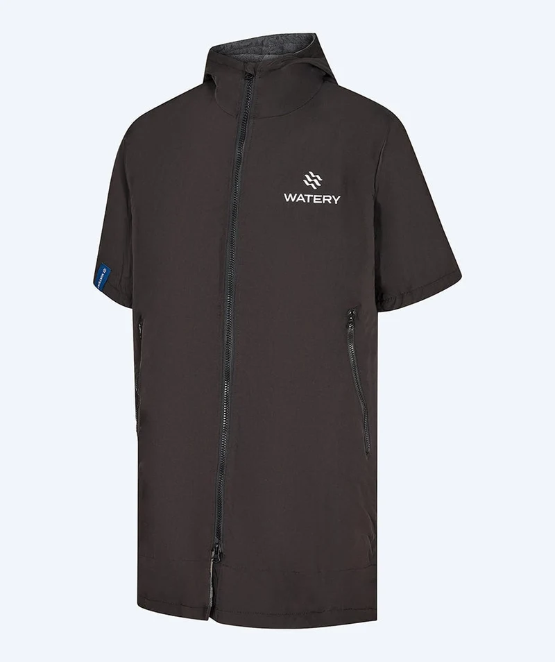 Watery Surf Poncho - Waterproof - Schwarz