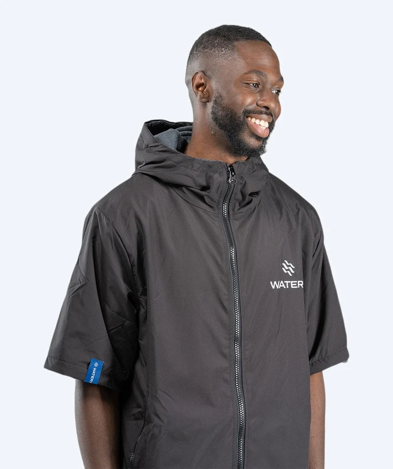 Watery Surf Poncho - Waterproof - Schwarz