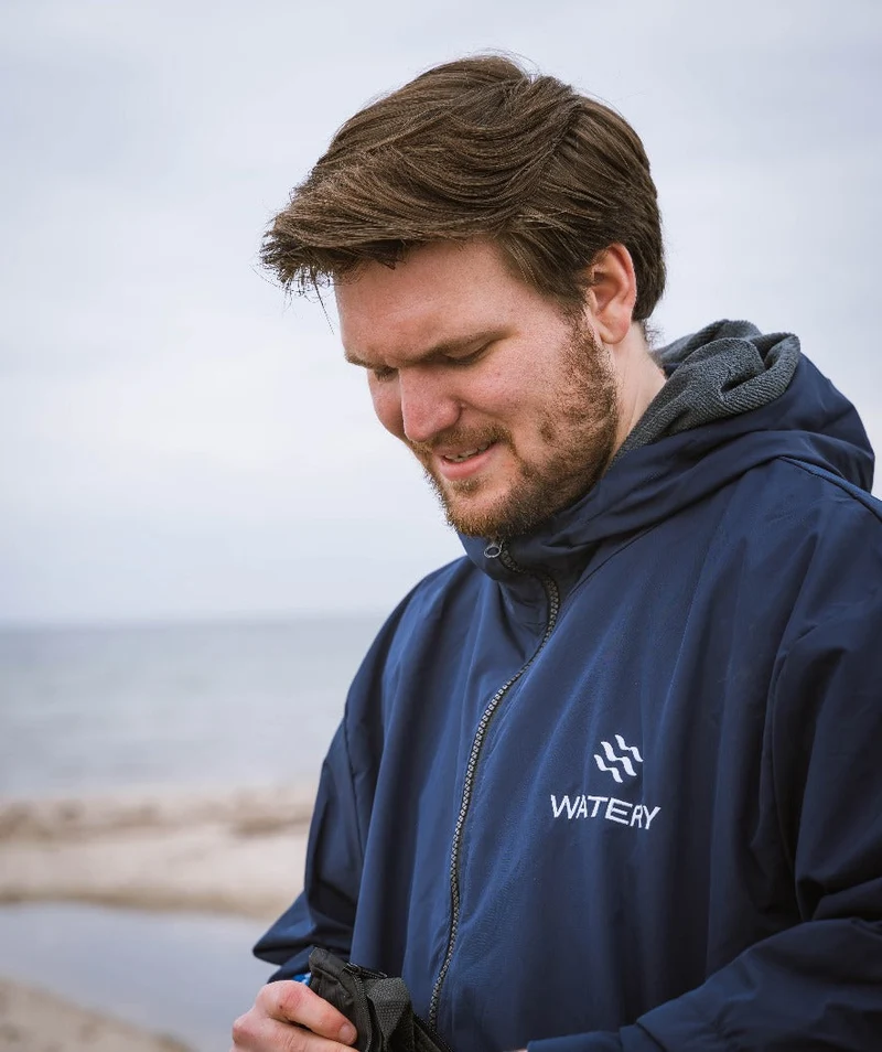 Watery Surf Poncho - Waterproof - Dunkelblau