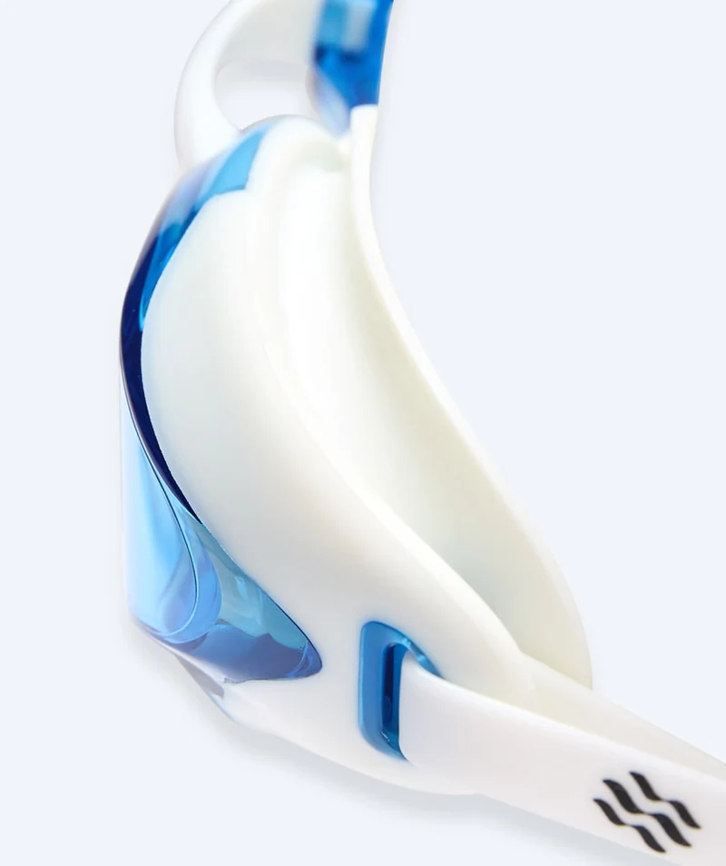 Watery Elite Schwimmbrillen - Poseidon Ultra Mirror - Weiß/Blau