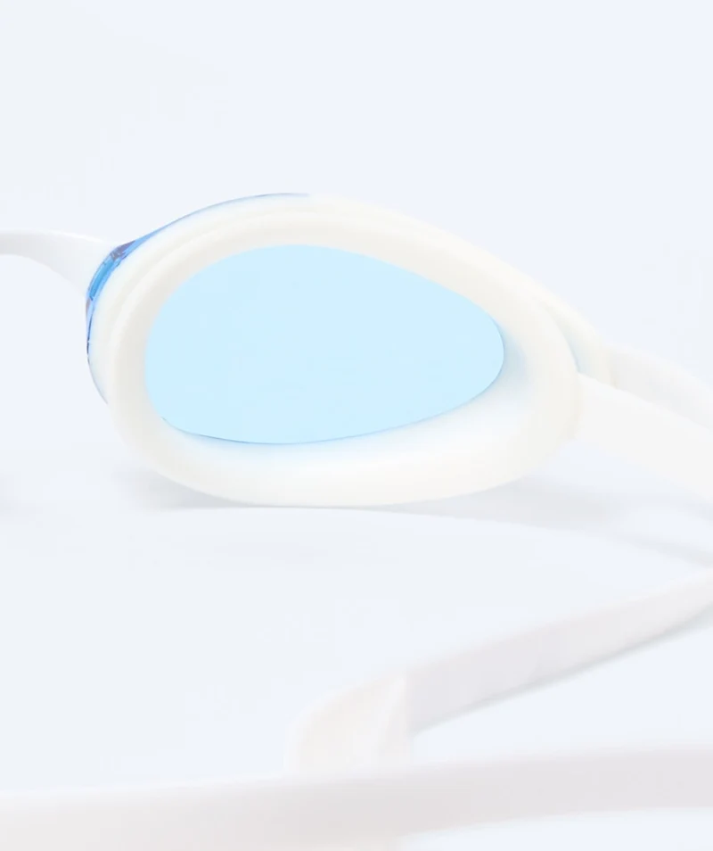 Watery Elite Schwimmbrillen - Poseidon Ultra Mirror - Weiß/Blau