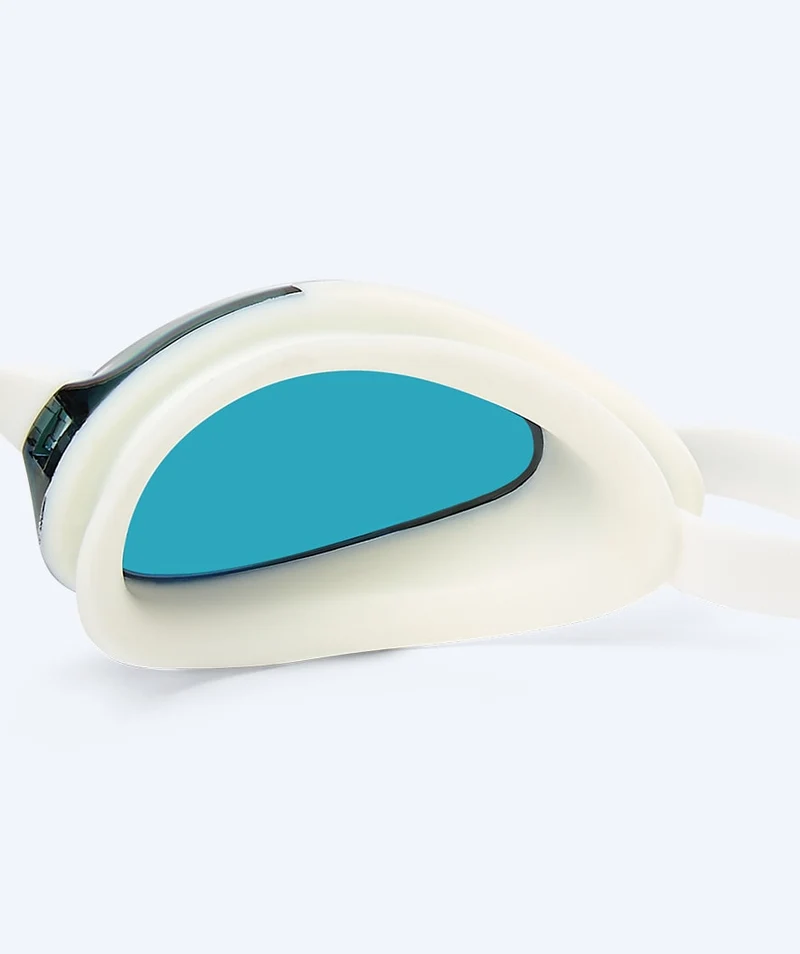Watery Elite Schwimmbrillen - Poseidon Ultra Mirror - Weiß/Gold