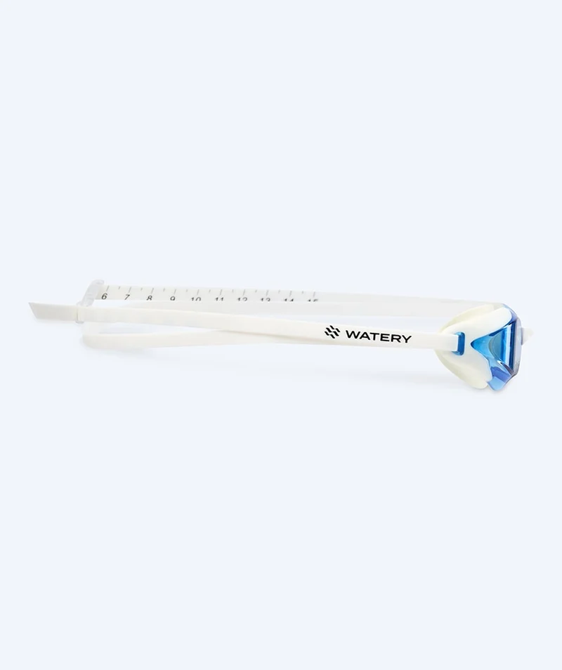 Watery Elite Schwimmbrillen - Poseidon Ultra - Weiß/Blau