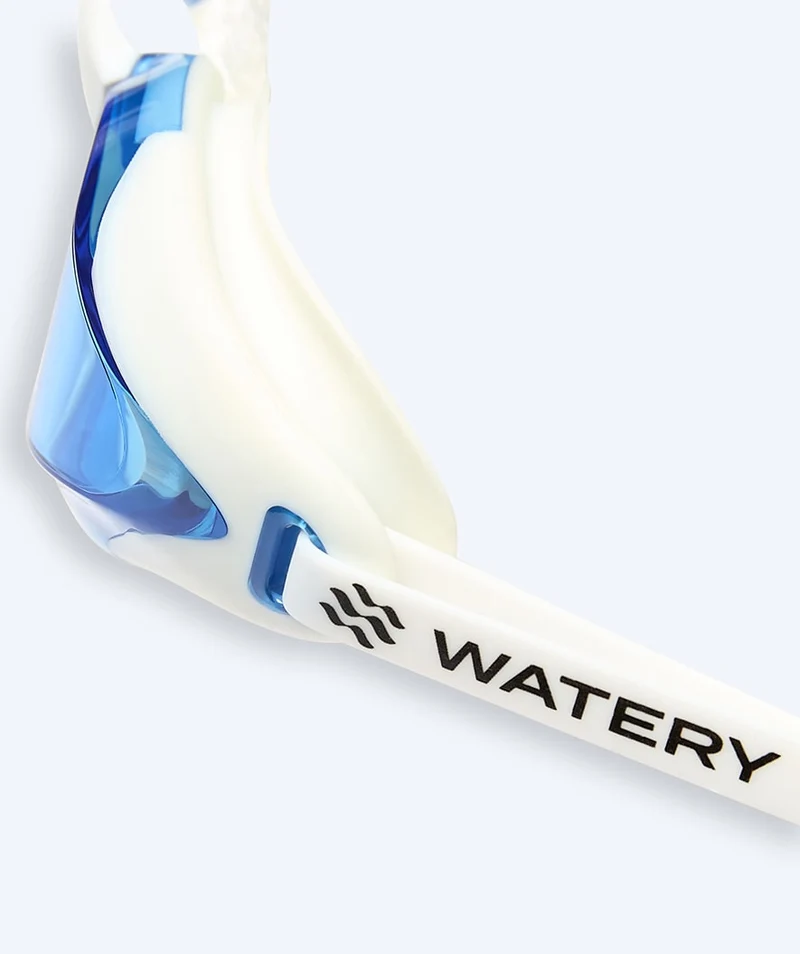 Watery Elite Schwimmbrillen - Poseidon Ultra - Weiß/Blau