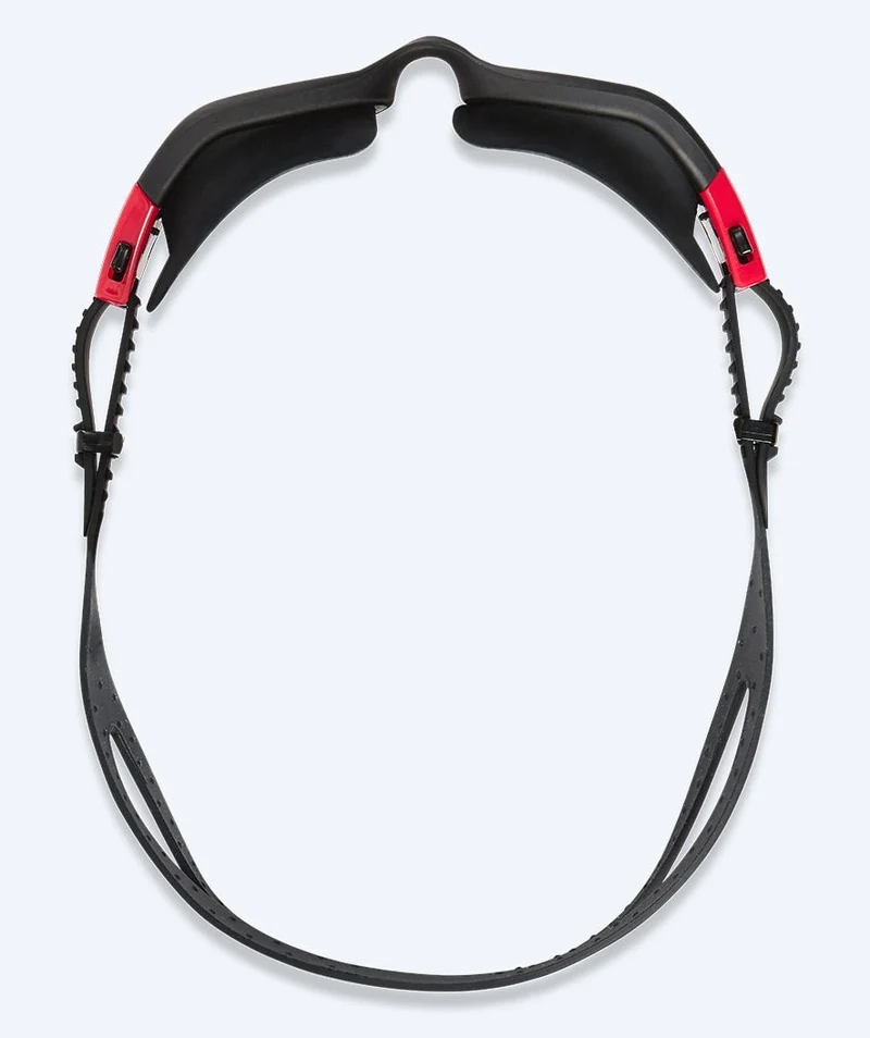 Watery Schwimmbrille für Freizeitschwimmer - Raven Active - Schwarz/Rot 1.0