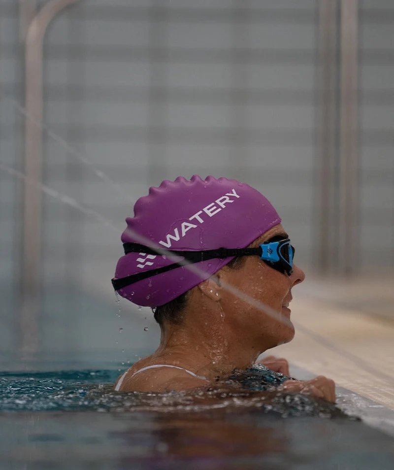 Watery Schwimmbrille für Freizeitschwimmer - Raven Active - Schwarz/Blau 1.0