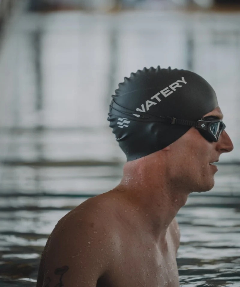 Watery Schwimmbrille für Freizeitschwimmer - Raven Active - Schwarz/Blau 1.0