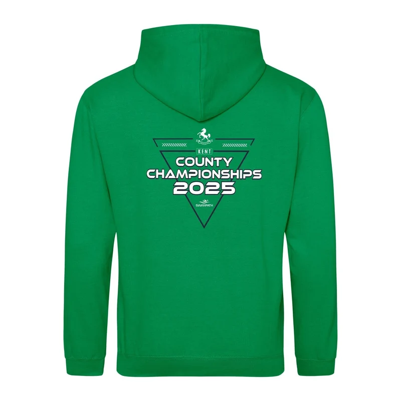 Kent County ASA County Championships 2025 Hoodie - Kelly Green