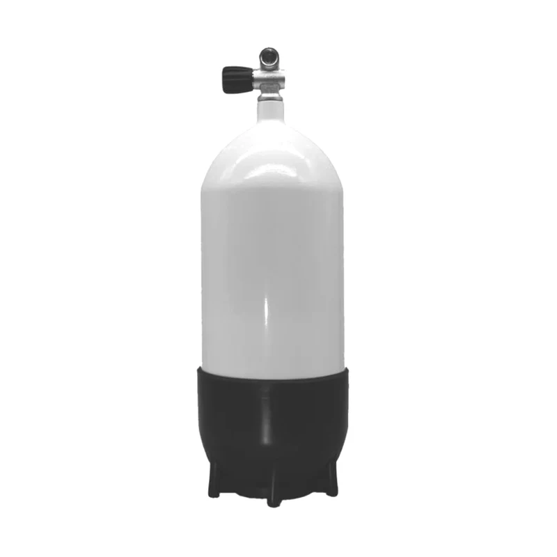 12 L Tauchflasche kurz Stahl - 232 bar weiß