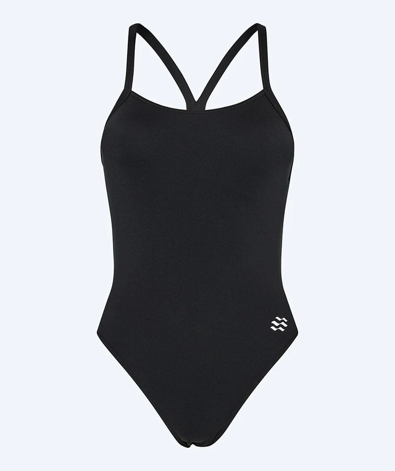 Watery Badeanzug für Damen - Freestyler Solid - Schwarz