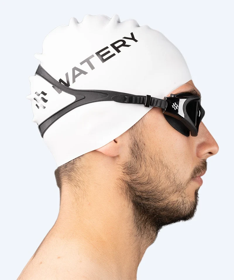 Watery Schwimmbrille für Freizeitschwimmer - Raven Active - Schwarz (Smoke Scheiben)